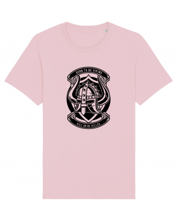 Born to be Viking Black Cotton Pink