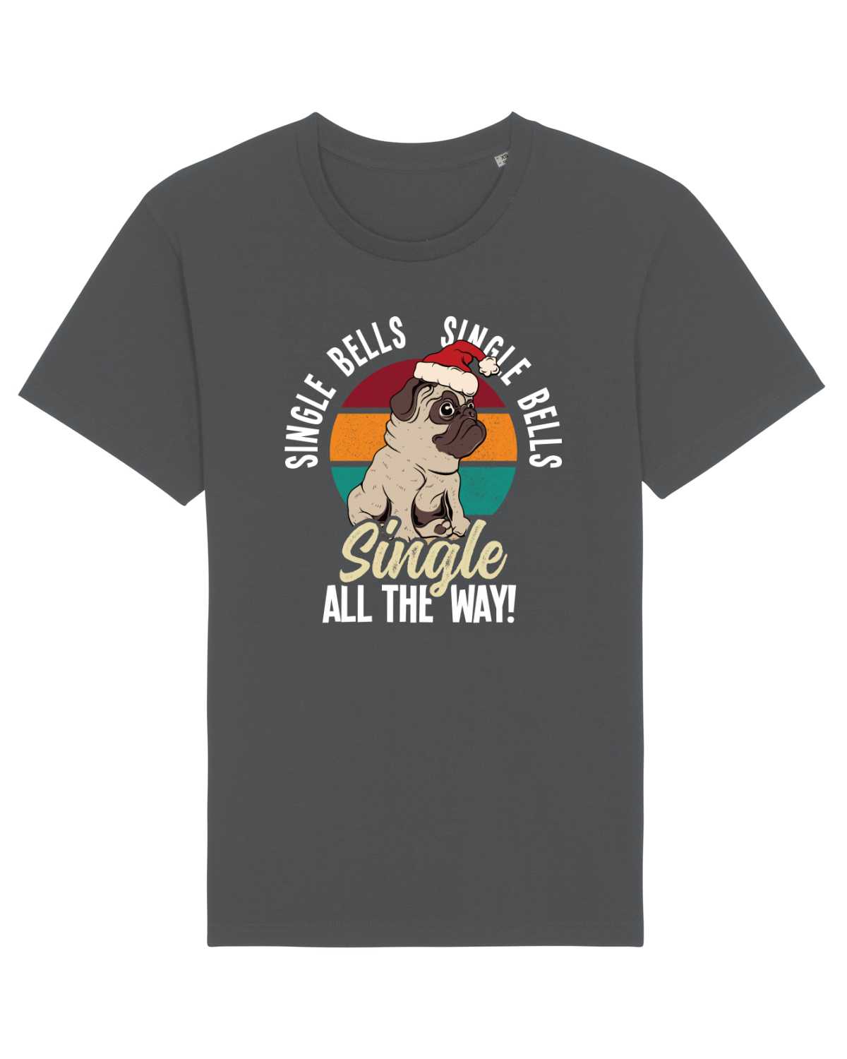 Tricou mânecă scurtă Unisex Rocker Anthracite