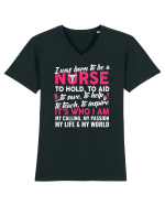 NURSE Tricou mânecă scurtă guler V Bărbat Presenter