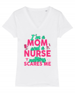 NURSE Tricou mânecă scurtă guler V Damă Evoker