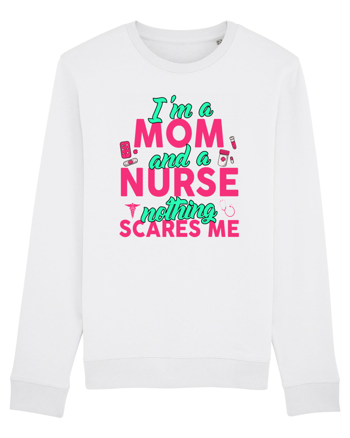 Bluză mânecă lungă Unisex Rise White
