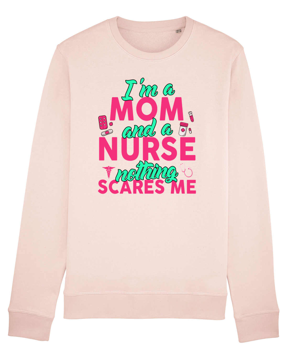 Bluză mânecă lungă Unisex Rise Candy Pink