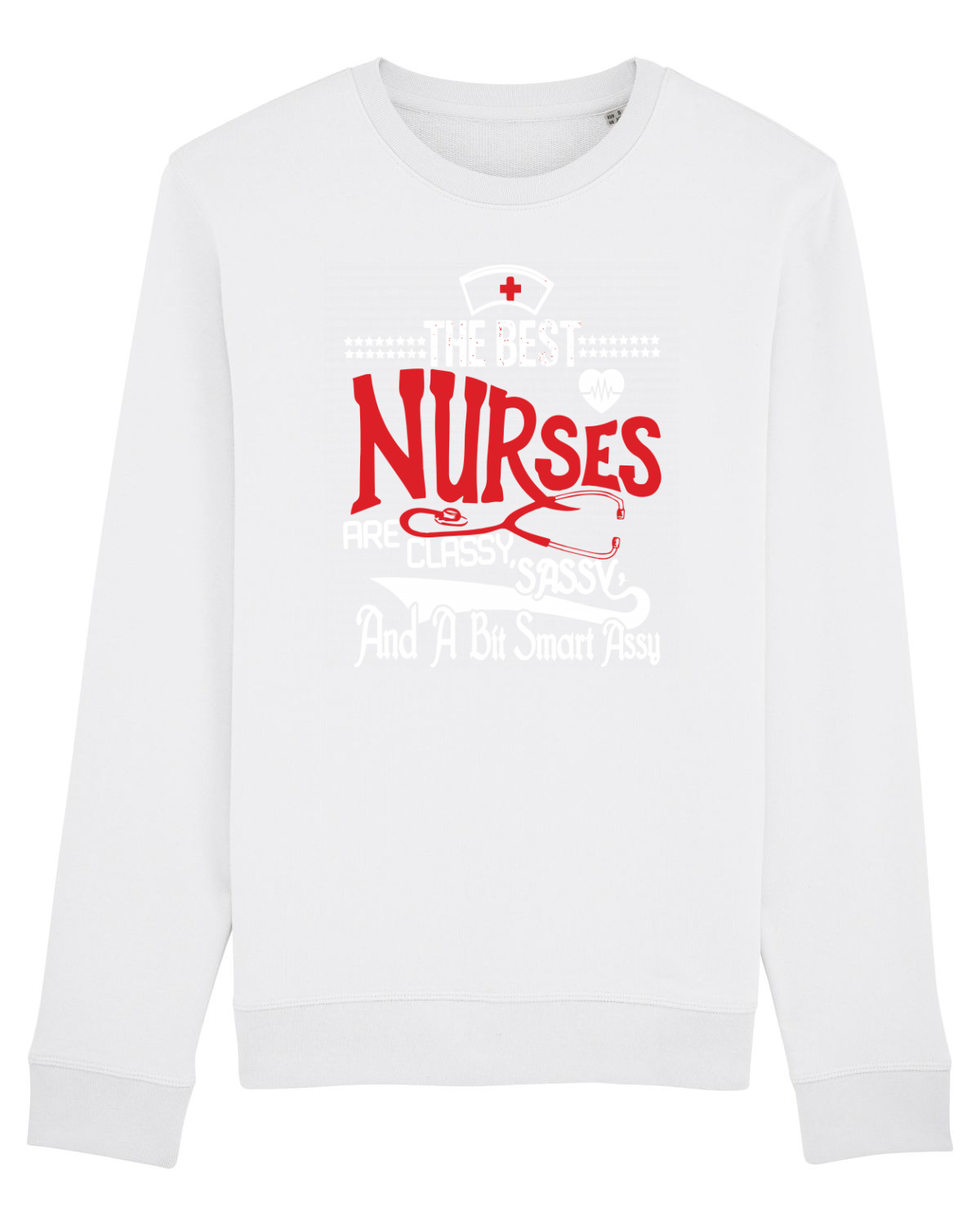 Bluză mânecă lungă Unisex Rise White