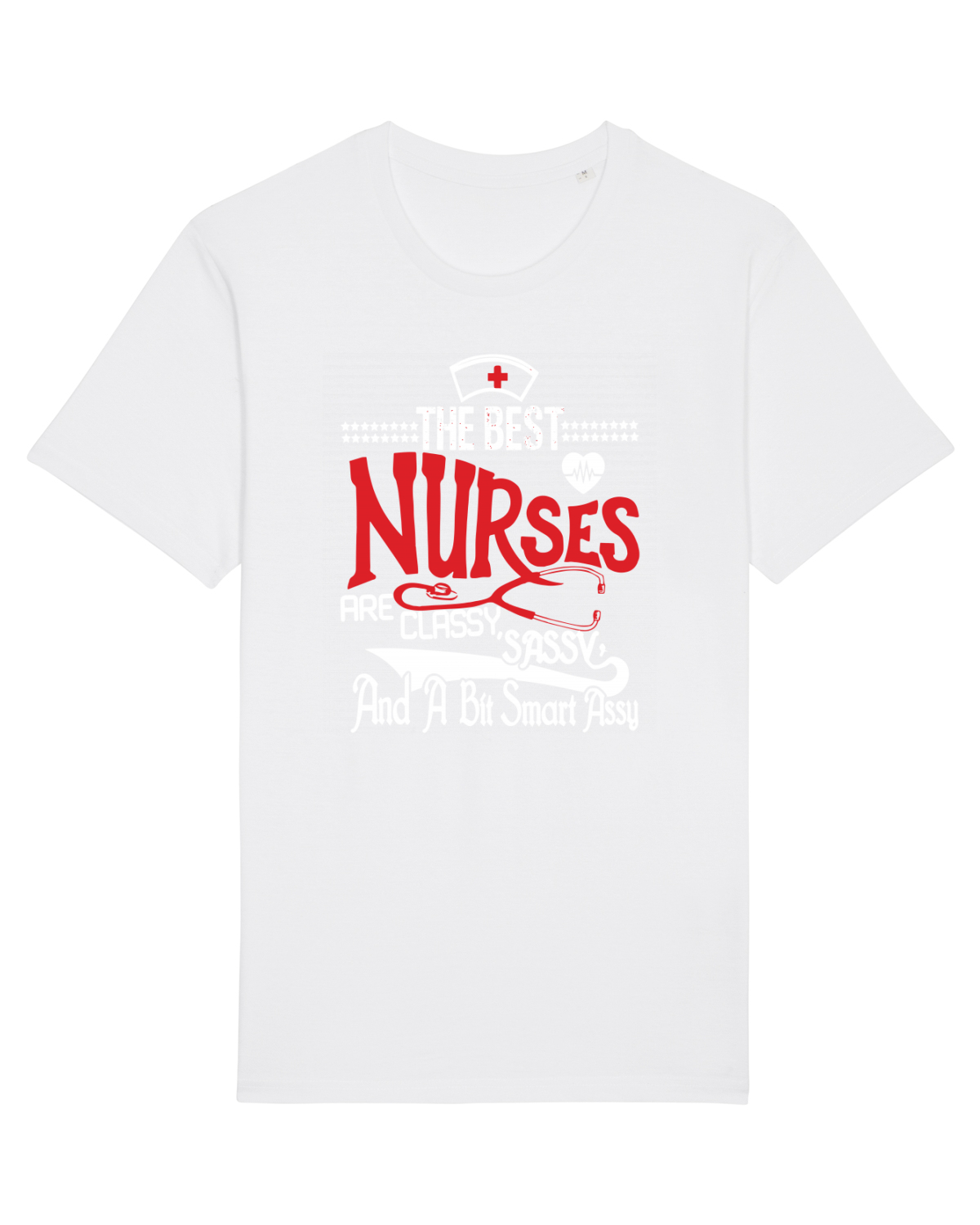 Tricou mânecă scurtă Unisex Rocker White