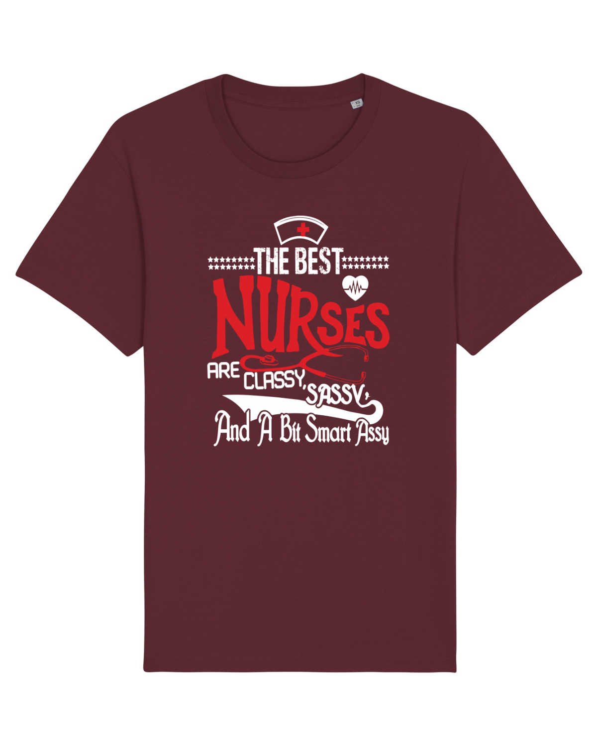 Tricou mânecă scurtă Unisex Rocker Burgundy