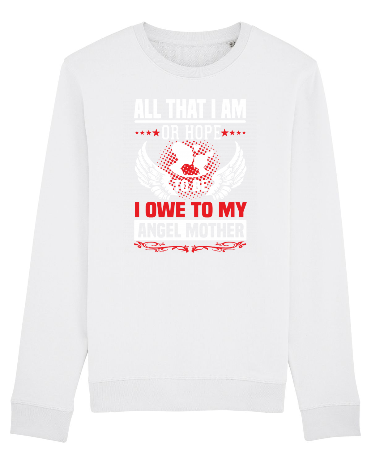 Bluză mânecă lungă Unisex Rise White