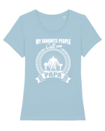 PAPA Tricou mânecă scurtă guler larg fitted Damă Expresser