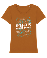 PAPA Tricou mânecă scurtă guler larg fitted Damă Expresser