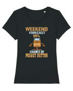 PEANUT BUTTER Tricou mânecă scurtă guler larg fitted Damă Expresser