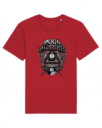 POOL PLAYER Red