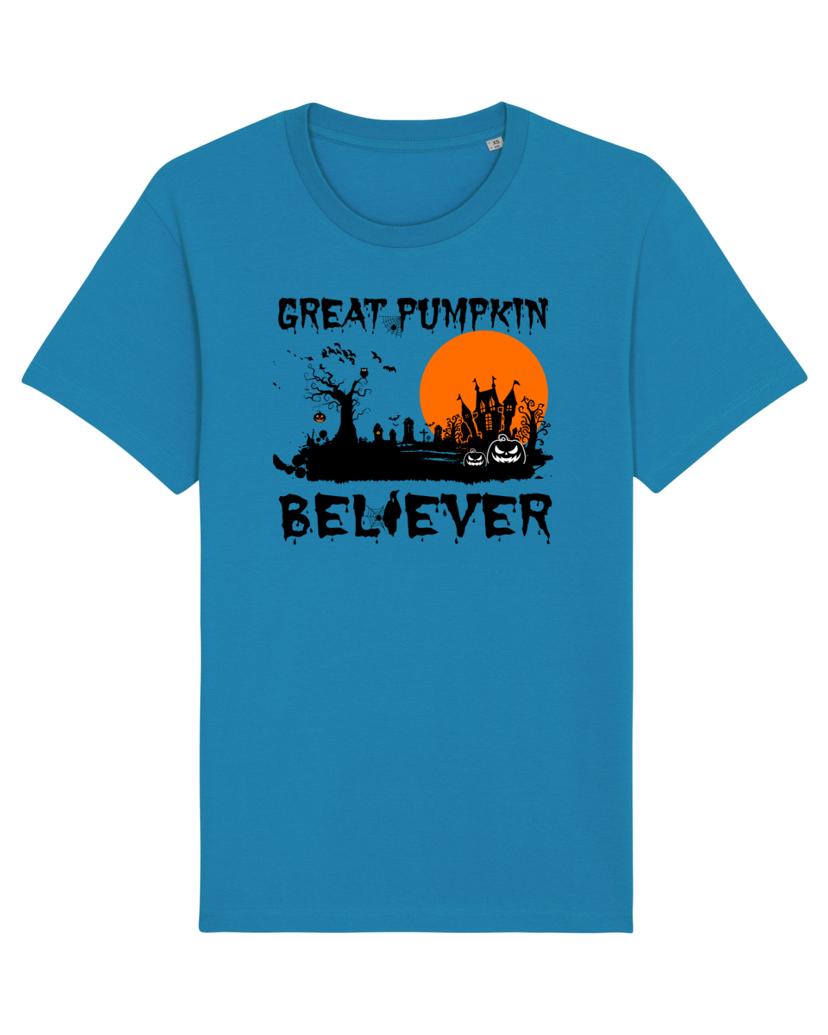Tricou mânecă scurtă Unisex Rocker Azur