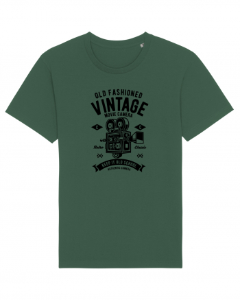Vintage Movie Camera Black Bottle Green
