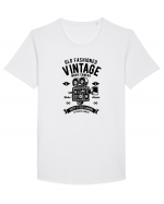 Vintage Movie Camera Black Tricou mânecă scurtă guler larg Bărbat Skater