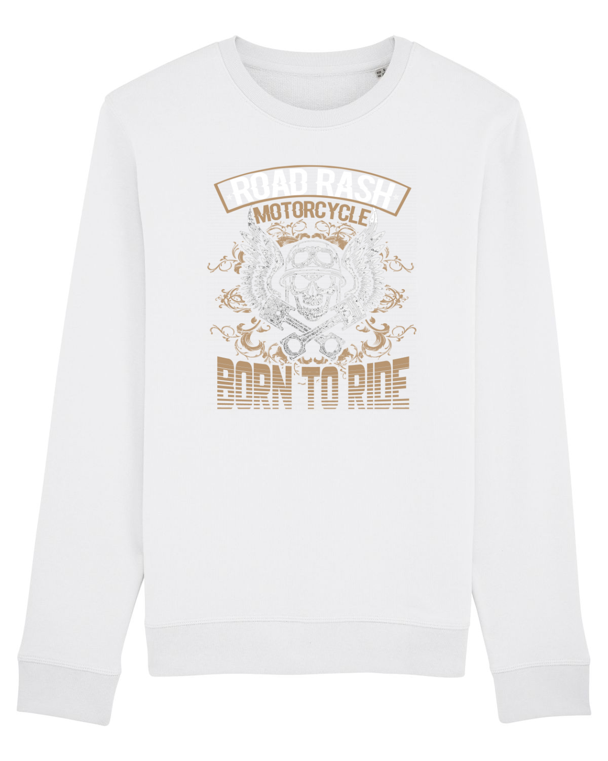 Bluză mânecă lungă Unisex Rise White