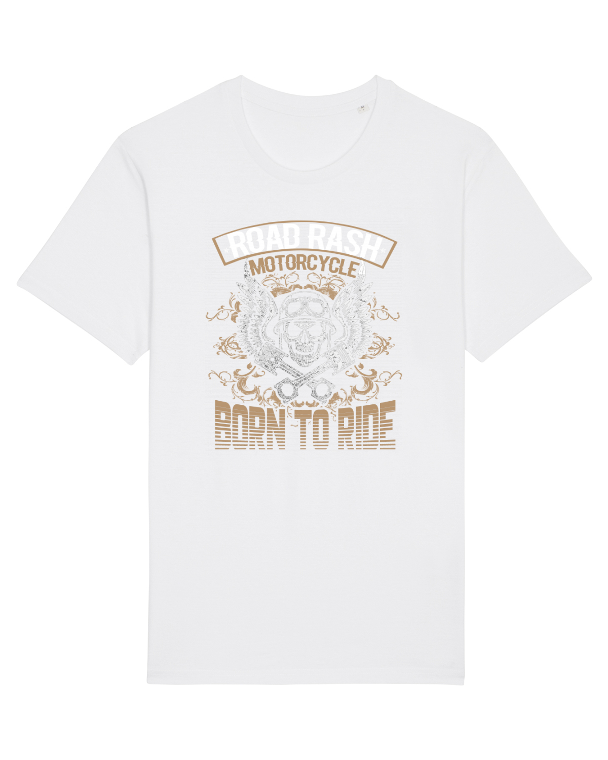 Tricou mânecă scurtă Unisex Rocker White