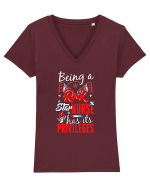 NURSE Tricou mânecă scurtă guler V Damă Evoker