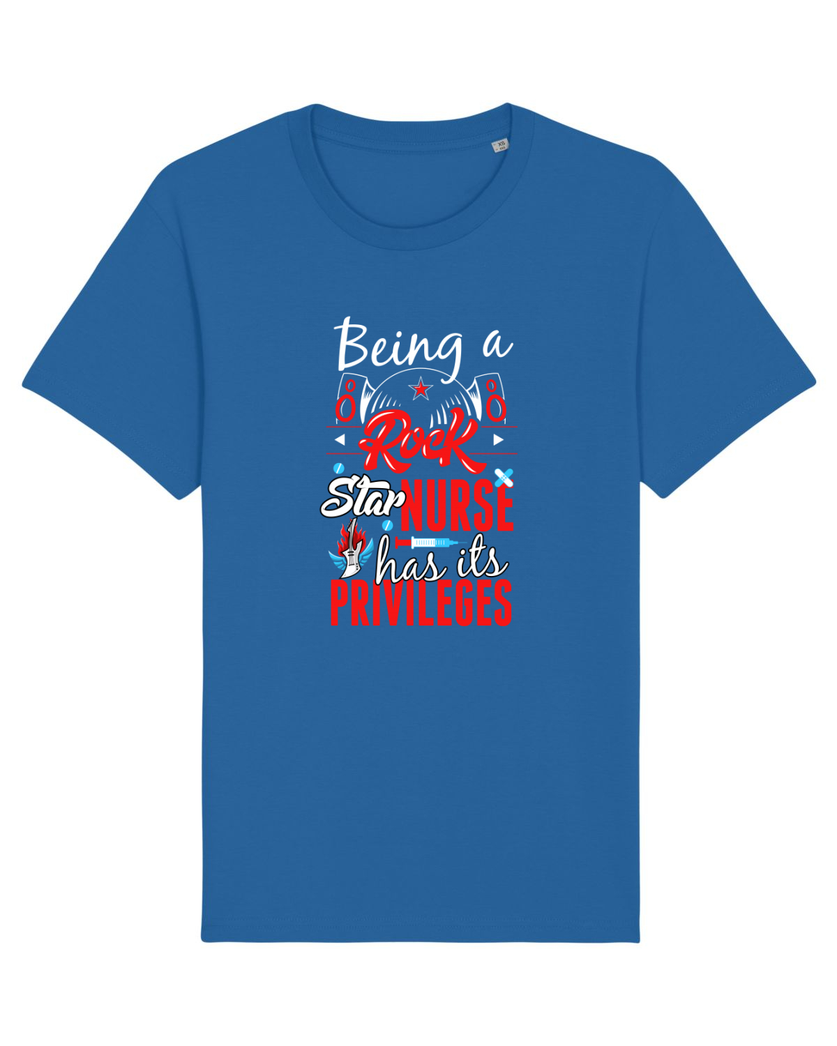 Tricou mânecă scurtă Unisex Rocker Royal Blue