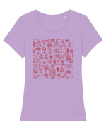 Egipt Antic Tricou mânecă scurtă guler larg fitted Damă Expresser