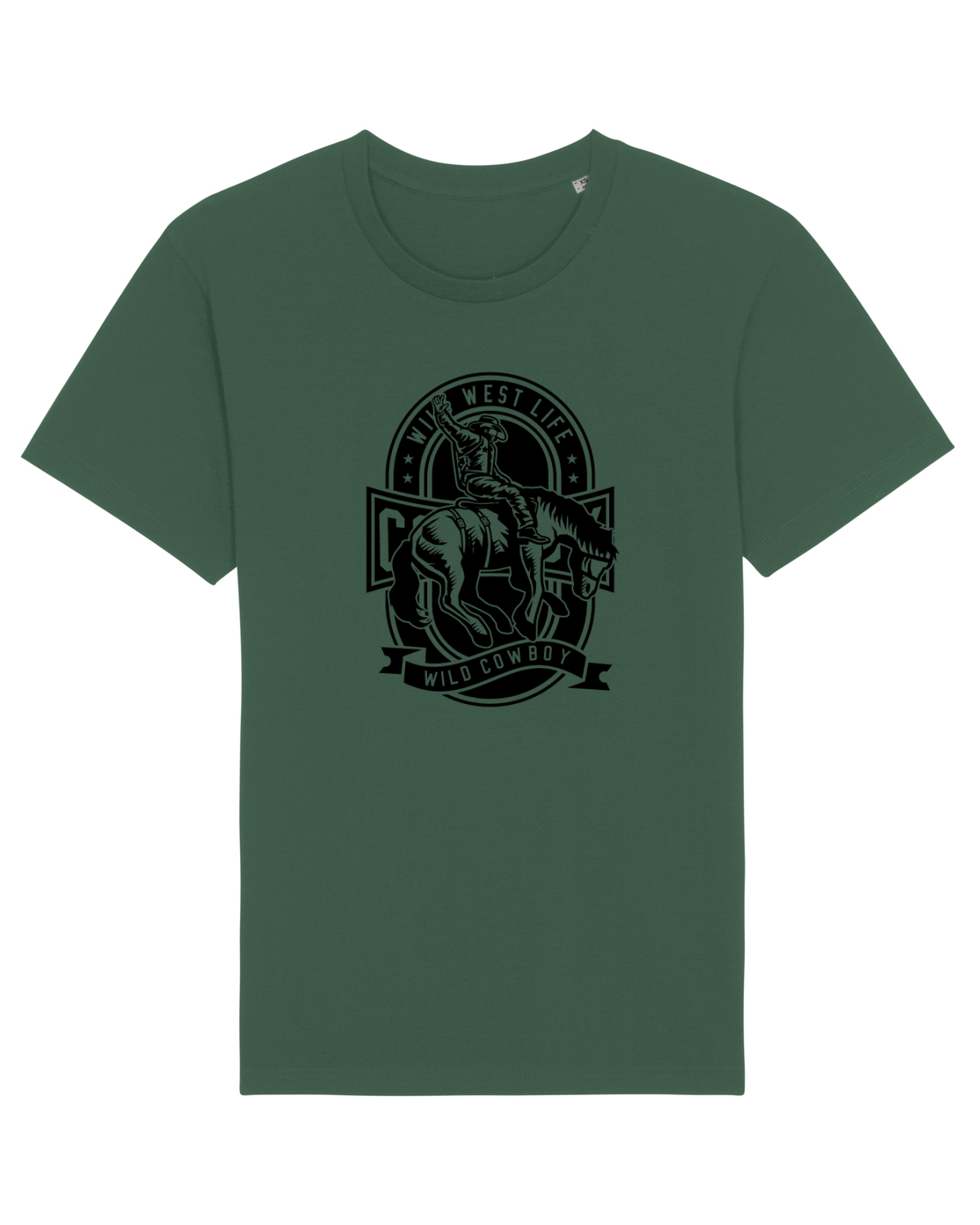 Tricou mânecă scurtă Unisex Rocker Bottle Green