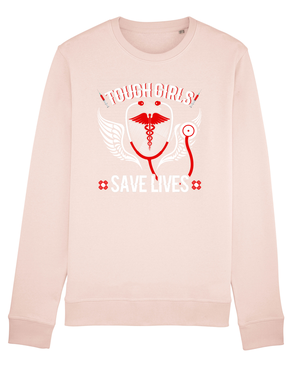 Bluză mânecă lungă Unisex Rise Candy Pink