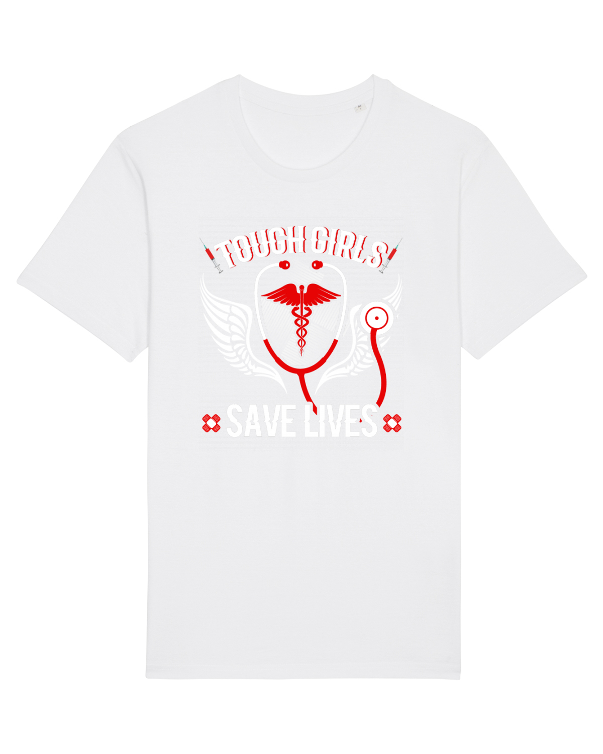 Tricou mânecă scurtă Unisex Rocker White
