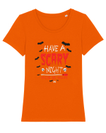 HALLOWEEN Tricou mânecă scurtă guler larg fitted Damă Expresser