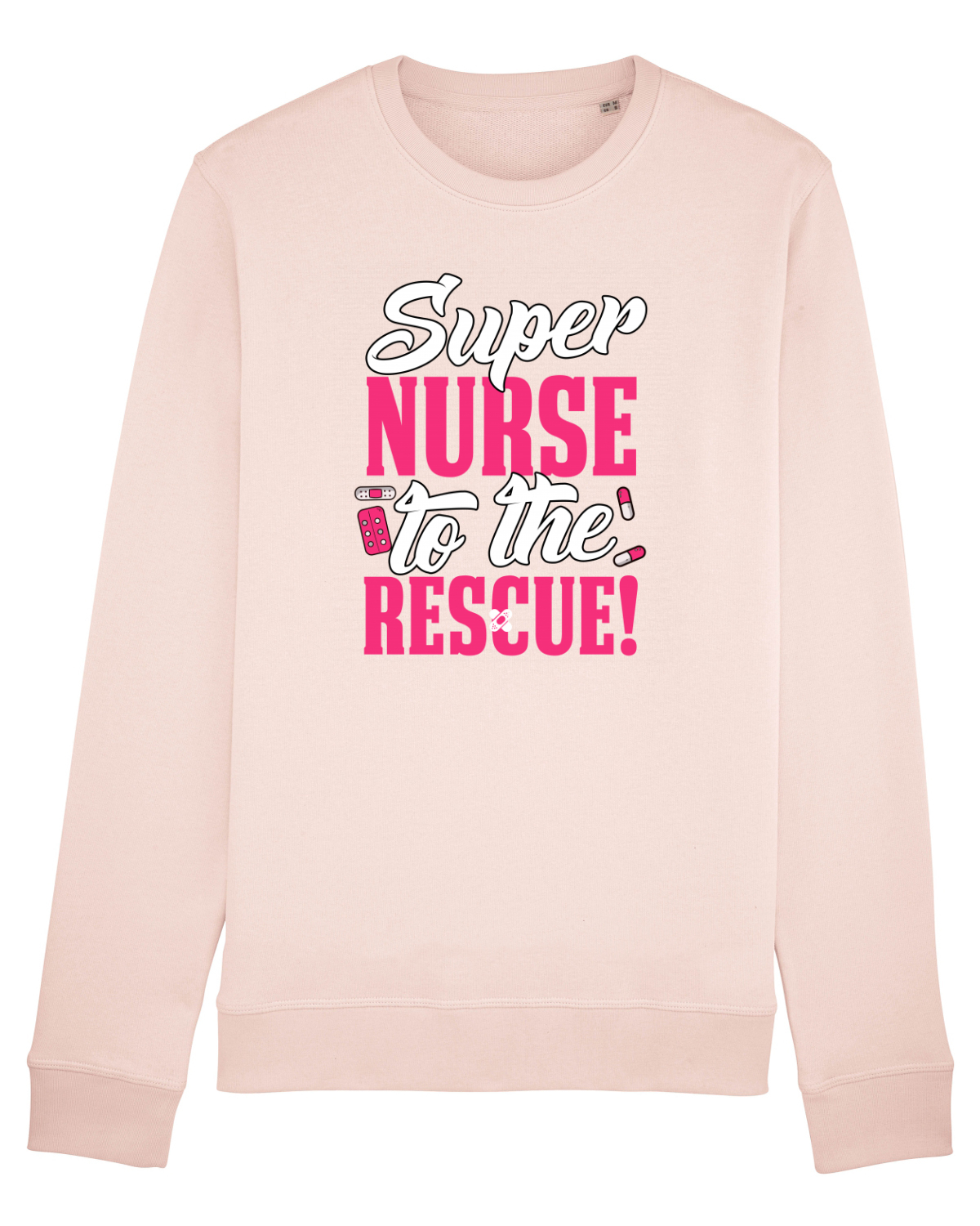 Bluză mânecă lungă Unisex Rise Candy Pink