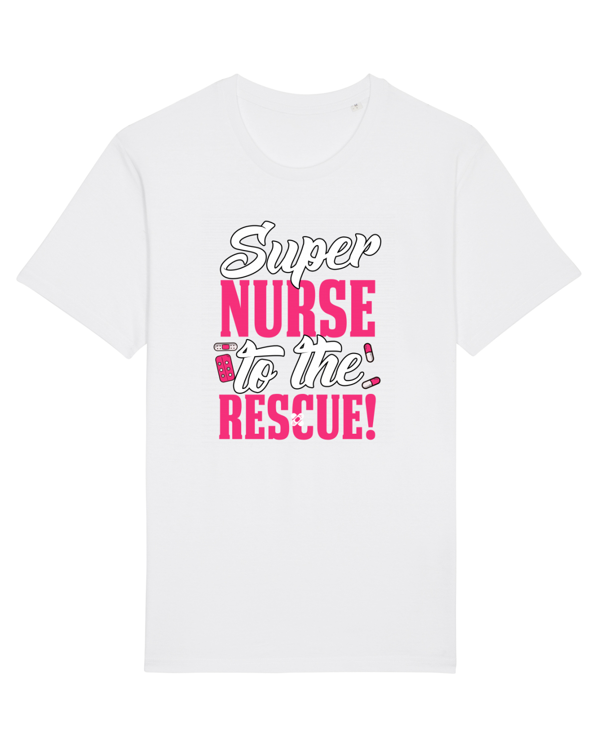 Tricou mânecă scurtă Unisex Rocker White