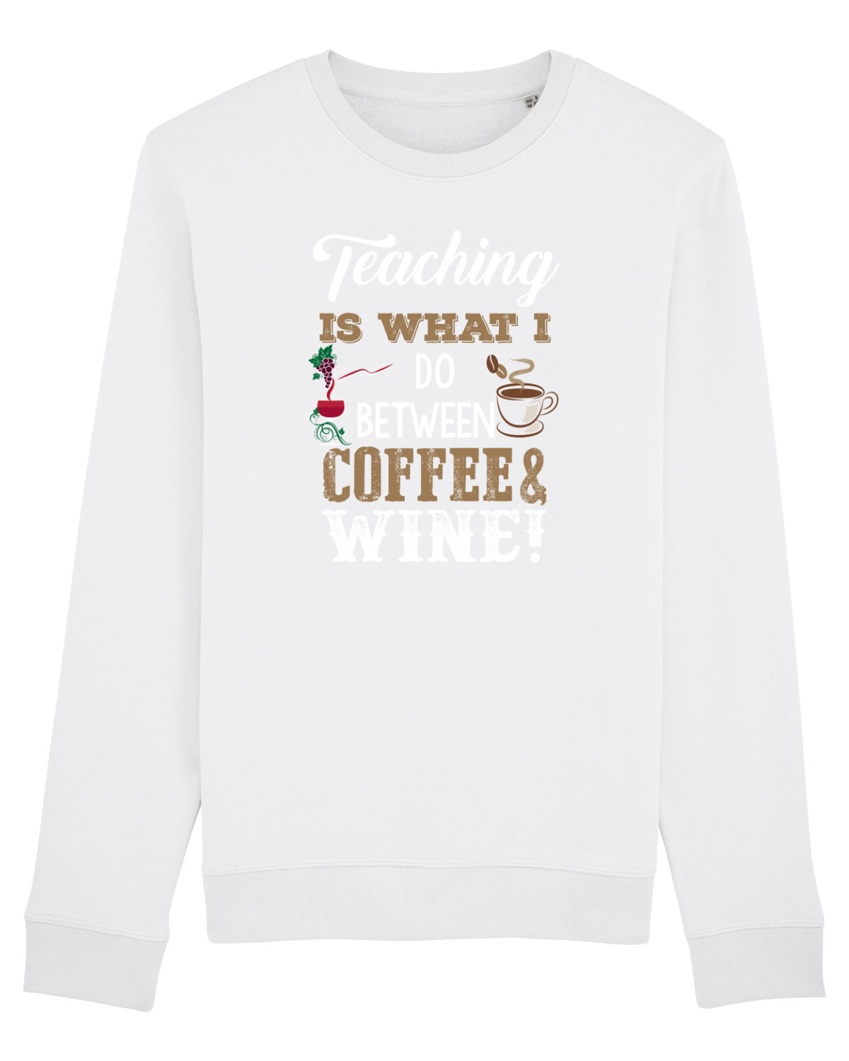 Bluză mânecă lungă Unisex Rise White