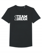 ONE TEAM ONE DREAM Tricou mânecă scurtă guler larg Bărbat Skater