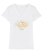 MOUNTAIN Tricou mânecă scurtă guler V Damă Evoker