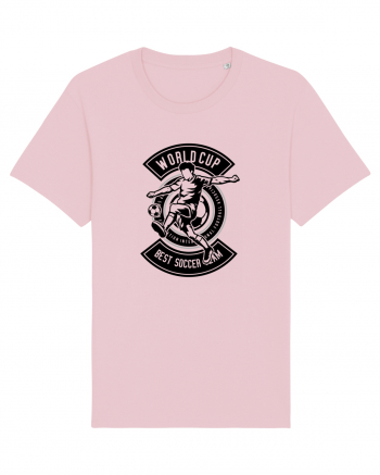 Soccer World Cup Black Cotton Pink