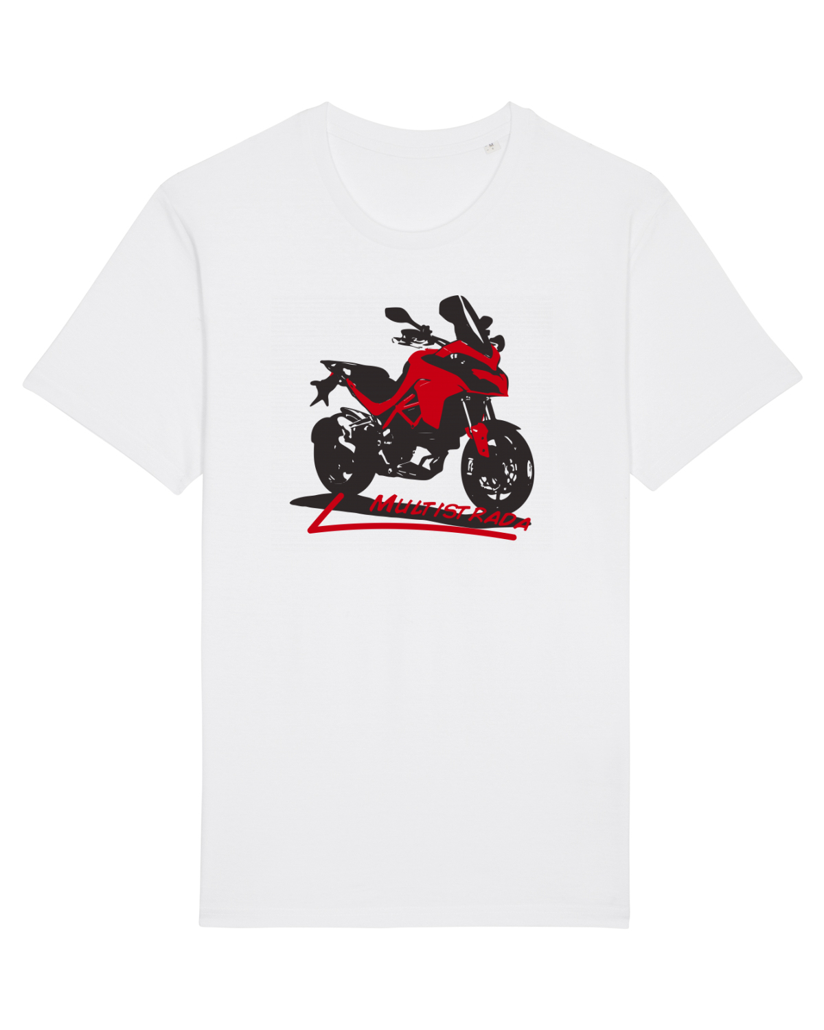 Tricou mânecă scurtă Unisex Rocker White