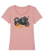 Motorcycles are really fun Tricou mânecă scurtă guler larg fitted Damă Expresser