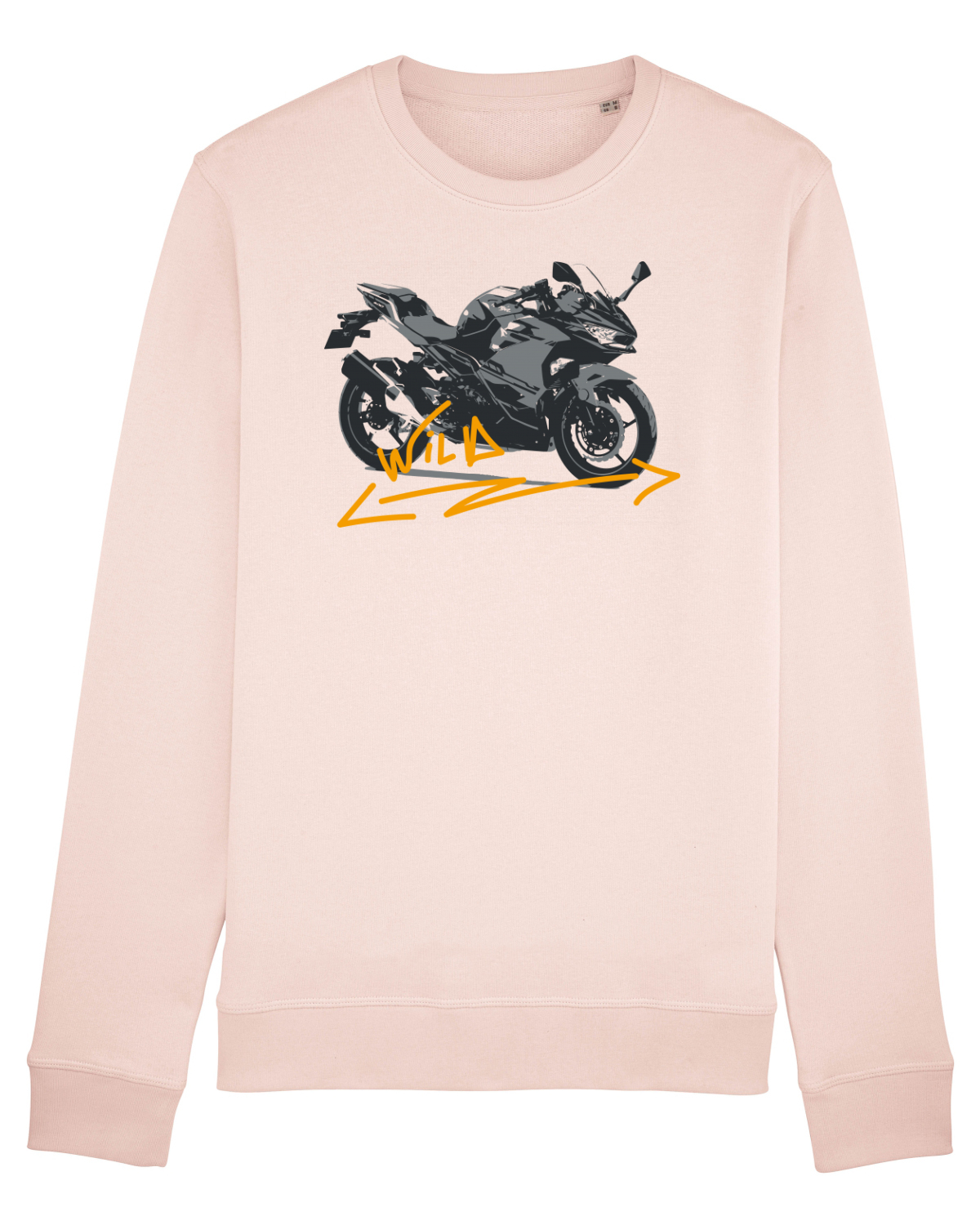 Bluză mânecă lungă Unisex Rise Candy Pink