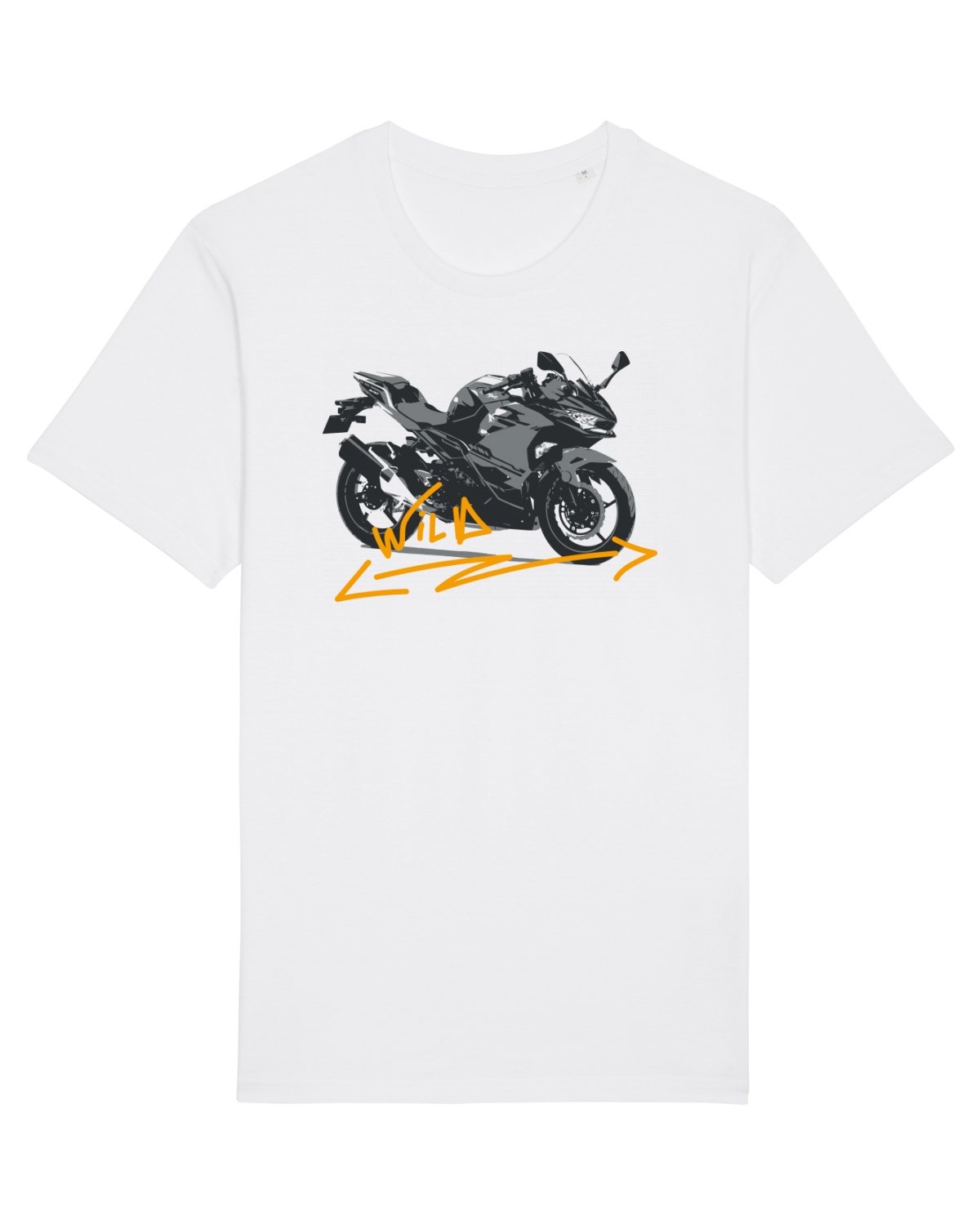 Tricou mânecă scurtă Unisex Rocker White