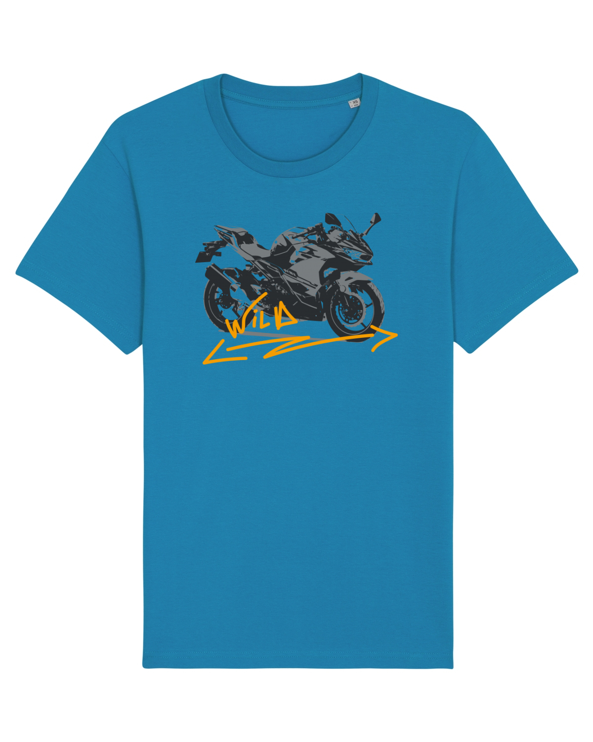 Tricou mânecă scurtă Unisex Rocker Azur