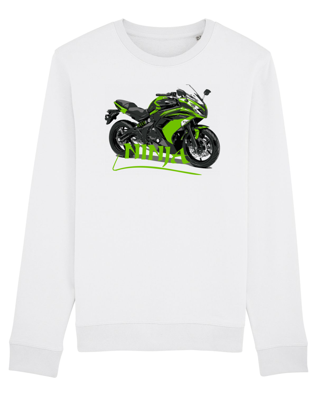Bluză mânecă lungă Unisex Rise White