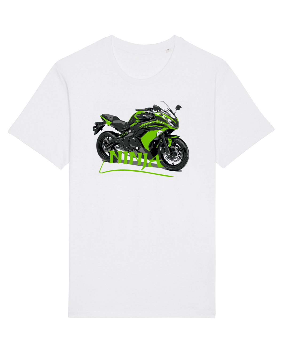 Tricou mânecă scurtă Unisex Rocker White