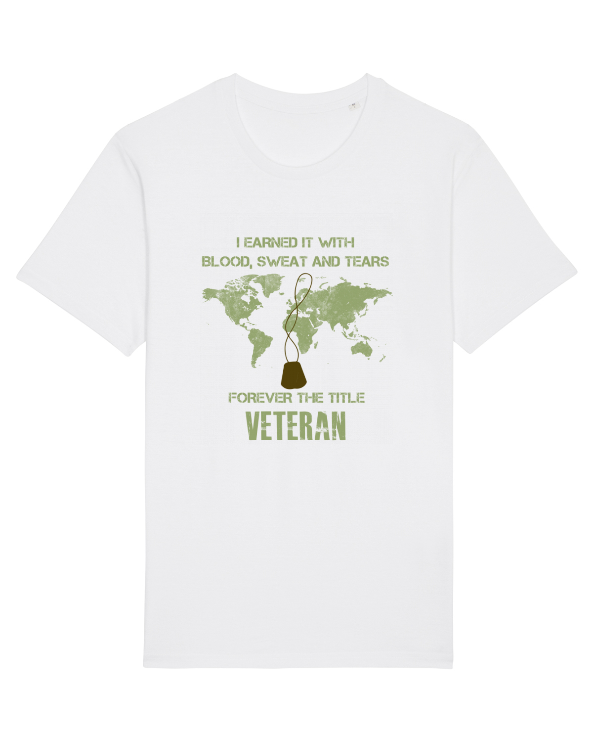Tricou mânecă scurtă Unisex Rocker White