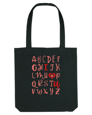 ABC I Love You Black