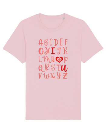 ABC I Love You Cotton Pink