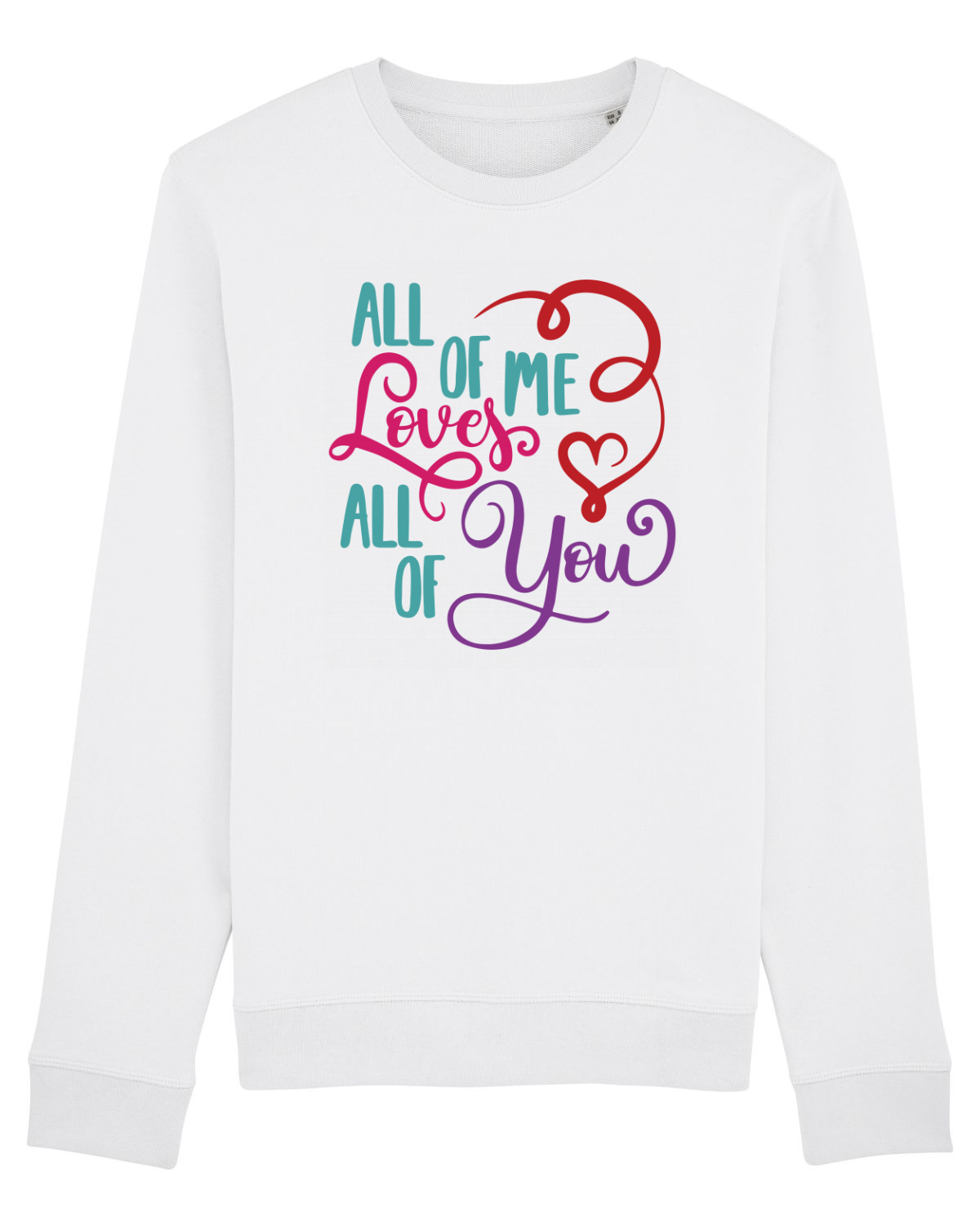 Bluză mânecă lungă Unisex Rise White