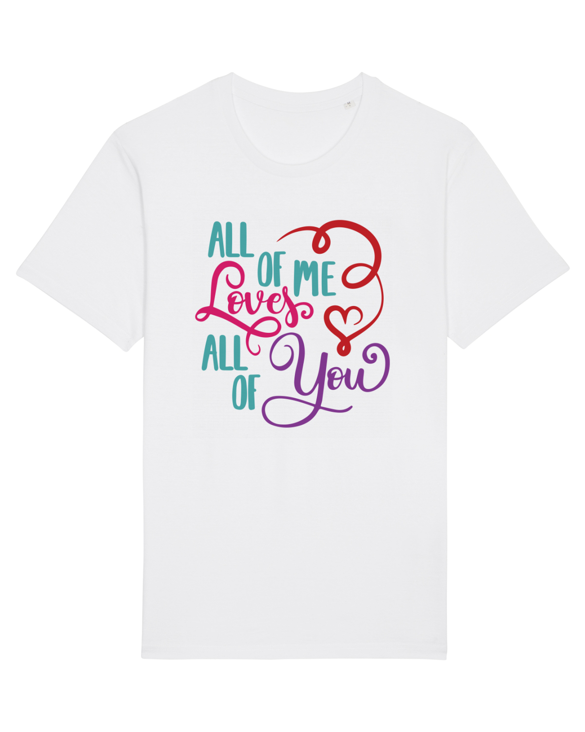 Tricou mânecă scurtă Unisex Rocker White