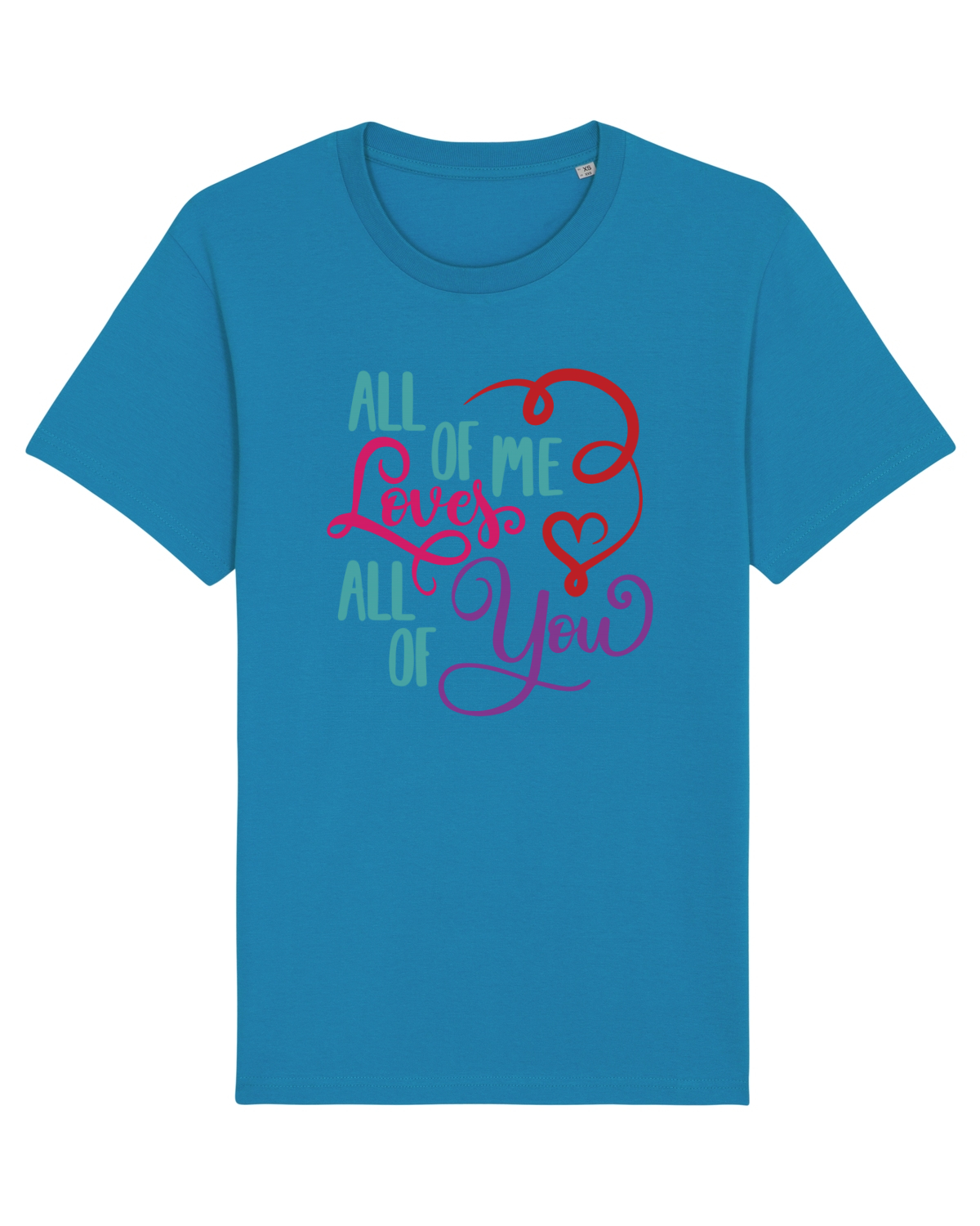 Tricou mânecă scurtă Unisex Rocker Azur