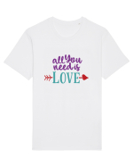 All you need is Love Tricou mânecă scurtă Unisex Rocker