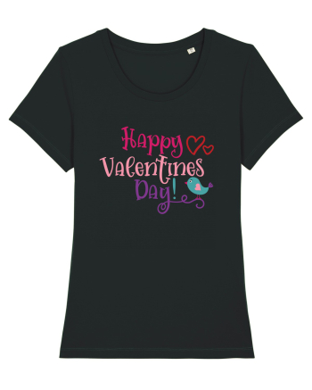 Happy Valentines Day Black