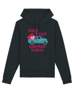 Hugs Kisses and Valentine Wishes Hanorac Unisex Drummer