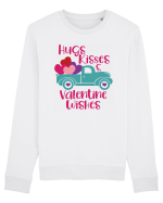 Hugs Kisses and Valentine Wishes Bluză mânecă lungă Unisex Rise