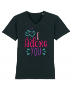 I Adore You Tricou mânecă scurtă guler V Bărbat Presenter